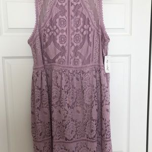 Lilac Short Lace Dress. PRICE DROP